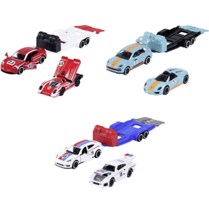 Set masinuta si remorca metalica - Porsche, 3 modele | Majorette imagine