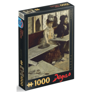 Puzzle 1000 piese - Edgar Degas - In a cafe | D-Toys imagine
