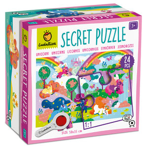 Puzzle 24 piese - Unicorni | Ludattica imagine