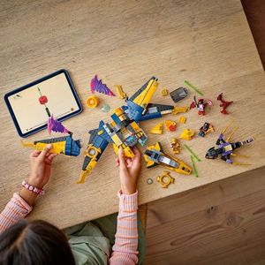 LEGO Ninjago - Superavionul cu reactie al lui Ras si Arin (71833) | LEGO imagine