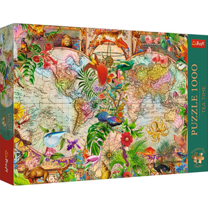 Puzzle - Plus Tea Time - Harta Antica a lumii | Trefl imagine