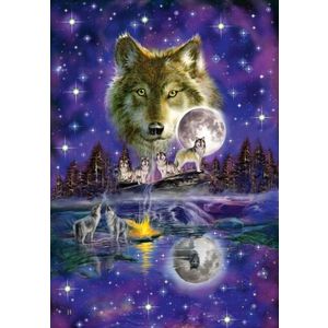 Puzzle 1000 piese - Wolf in the moonlight | Schmidt imagine