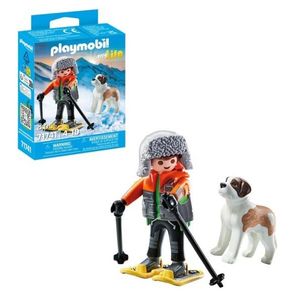 Figurina - Drumet si caine Saint Bernard | Playmobil imagine