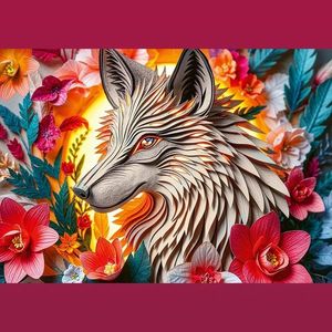 Puzzle 1000 piese - 40th Anniversary - Wolf 3D Effect | Trefl imagine