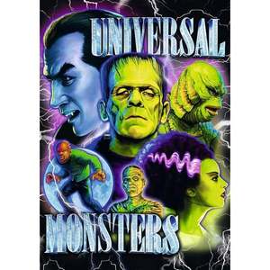 Puzzle - Universal Monsters | Trefl imagine