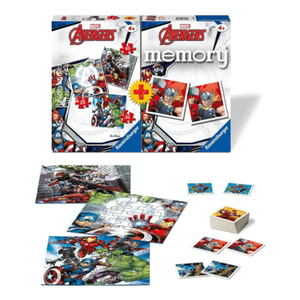 Set 3 puzzle - Joc memorie Avengers - 110 piese | Ravensburger imagine