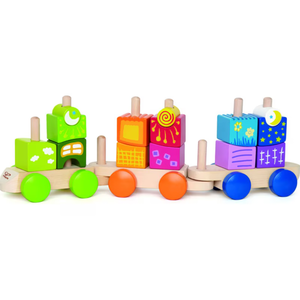 Jucarie din lemn - Fantasia Blocks Train | Hape imagine
