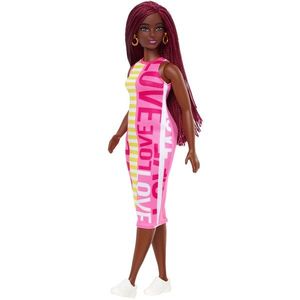 Papusa - Barbie Fashionistas - Creola cu rochita roz | Mattel imagine