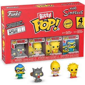 Set 4 figurine - Funko Pop! Bitty - The Simpsons - Scratchy, Grampa Simpson, Lisa Simpson, Fallout Boy | Funko imagine