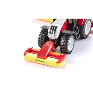 Jucarie - Steyr with Poettinger Mower Combination | Siku imagine