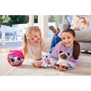Jucarie de plus interactiva - Smitten Kittens, pisica cu accesorii supriza (mai multe modele-culori, pret pe bucata) | Pets Alive imagine