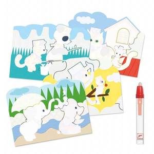 Kit creativ - Pictura cu apa - Joaca in natura | Djeco imagine