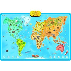 Jucarie educativa - Harta interactiva cu animale | Momki imagine