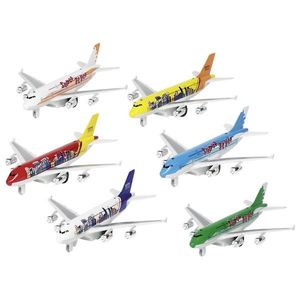 Jucarie - Airplane Airbus A380 cu lumini si sunete, 19cm (mai multe modele) | Goki imagine