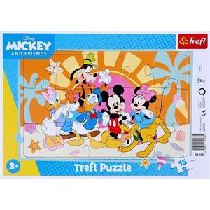 Puzzle 15 piese - Disney - Mickey Mouse si prietenii | Trefl imagine