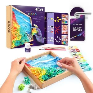 Set creativ - Sensory Art - Modelling clay 3D Wood&Craft Ocean Calm | Okto Clay imagine