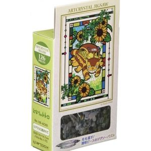 Puzzle 126 piese - My Neighbor Totoro - Catbus & Sunflowers | Ensky imagine