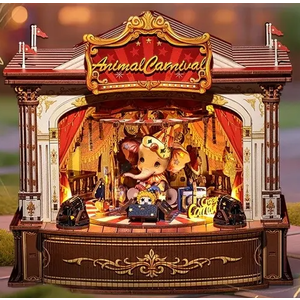 Puzzle 3D 294 piese - Minicasuta de papusi - Corner Coffee Shop | Cutebee imagine