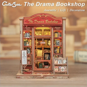 Puzzle 3D 253 piese - Cotor de carte - The Drama Bookshop | Cutebee imagine