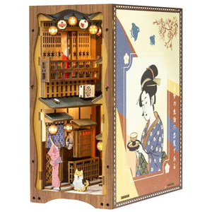 Book Nook. Puzzle 3D - Cotor de carte DIY - Under the Sakura Tree | Robotime imagine