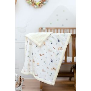 Patura pentru bebelusi, L'essentiel Maison, Dinozor, Gri / Muștar / Maro imagine