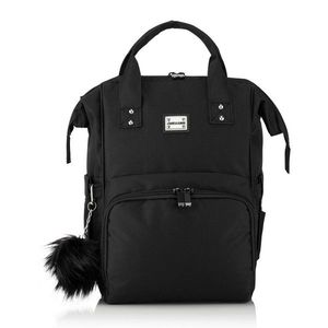 Ghiozdan multifunctional pentru mamici, Wallxpert, Anne Bebek, Negru imagine