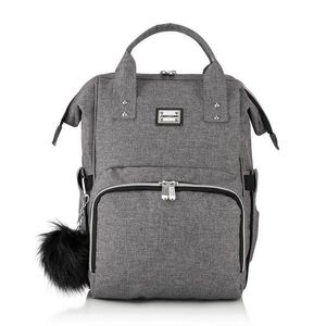 Ghiozdan multifunctional pentru mamici, Wallxpert, Anne Bebek, Gri imagine