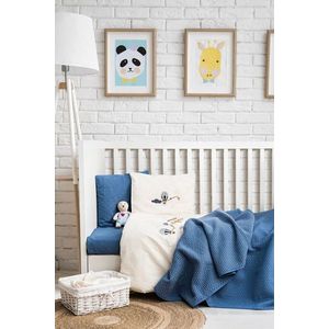Lenjerie de pat pentru copii, L'essentiel Maison, Sea Soul, Bumbac, Albastru imagine