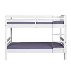 Pat supraetajat pentru camera copilului, 90x200 cm, Annika, Inter Link, lemn, alb imagine