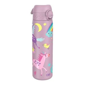 Sticla apa pentru copii Slim, inox, 600ml, Unicorns - Ion8 imagine