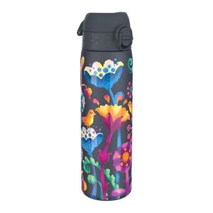 Sticla apa pentru copii Slim, inox, 500ml, Bright Floral - Ion8 imagine