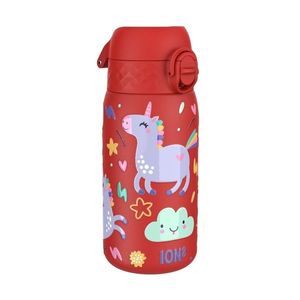 Sticla apa pentru copii, inox, 400ml, Red, Unicorns - Ion8 imagine