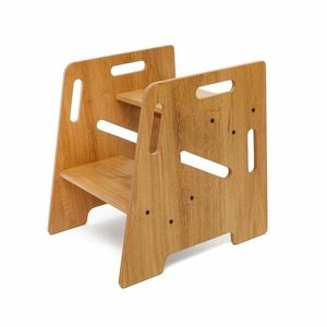 Scaun pentru copii, Hanah Home, Step Stool, 34x39x39 cm, Natural imagine