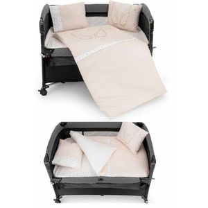 Set de dormit pentru bebelusi cu protectie laterala, Wallxpert, Park, Roz imagine