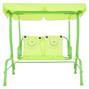 Leagan pentru copii, Frog, 115 x 75 x 110 cm, verde imagine