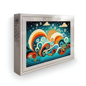 Puzzle, Wallxpert, PZL_0101_1000, Multicolor imagine