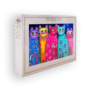 Puzzle, Wallxpert, PZL_079_500, Multicolor imagine