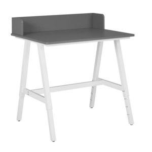 Birou pentru copii Emmelie, Inter Link, 80x60x85 cm, MDF, alb/gri imagine