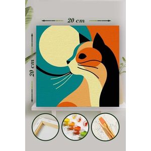 Pictura pe numere, L'essentiel Maison, Palm003, Multicolor imagine