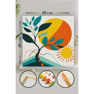 Pictura pe numere, L'essentiel Maison, Palm005, Multicolor imagine