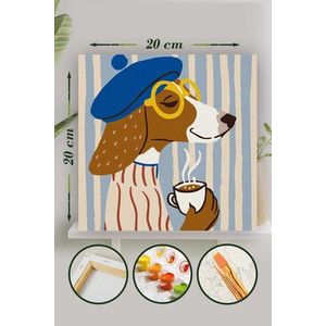 Pictura pe numere, L'essentiel Maison, Palm014, Multicolor imagine