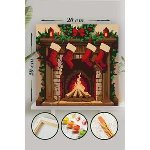 Pictura pe numere, L'essentiel Maison, Palm029, Multicolor imagine