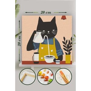 Pictura pe numere, L'essentiel Maison, Palm038, Multicolor imagine