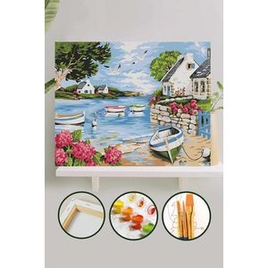 Pictura pe numere, L'essentiel Maison, Phs44, Multicolor imagine