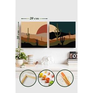 Pictura pe numere, L'essentiel Maison, Palm035, Multicolor imagine