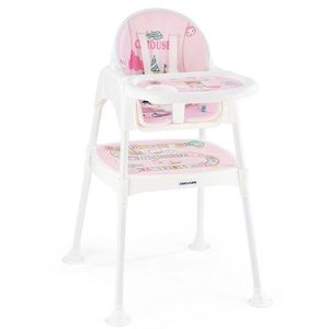 Scaun de masa pentru bebelusi, L'essentiel Maison, Carousel, Roz imagine