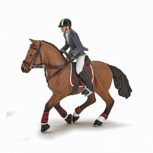 Papo Figurina Cal Competitie Cu Jocheu imagine