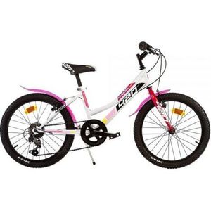 Bicicleta copii 6-9 ani, 20 inch, Mtb Fete Sport Alb, Dino Bikes DB420D0509WP imagine