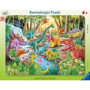 Ravensburger - Puzzle tip rama urletul dinozaurilor 30 piese imagine