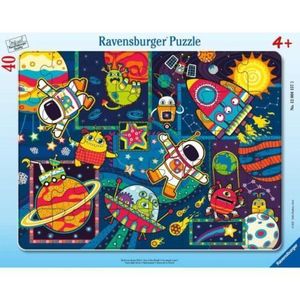 Ravensburger - Puzzle tip rama obiecte din spatiu 40 piese imagine